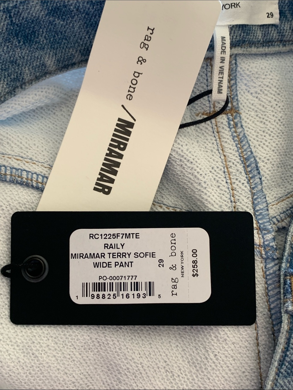 rag & bone
RAILY
MIRAMAR TERRY
SOFIE WIDE PANTS 👖
Wide-Leg Jeans
29/30/31/32 - Picture 7 of 16